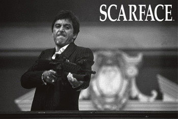 Scarface - B&w - Plakát, Obraz Na Zeď | 3+1 ZDARMA | Posters.cz