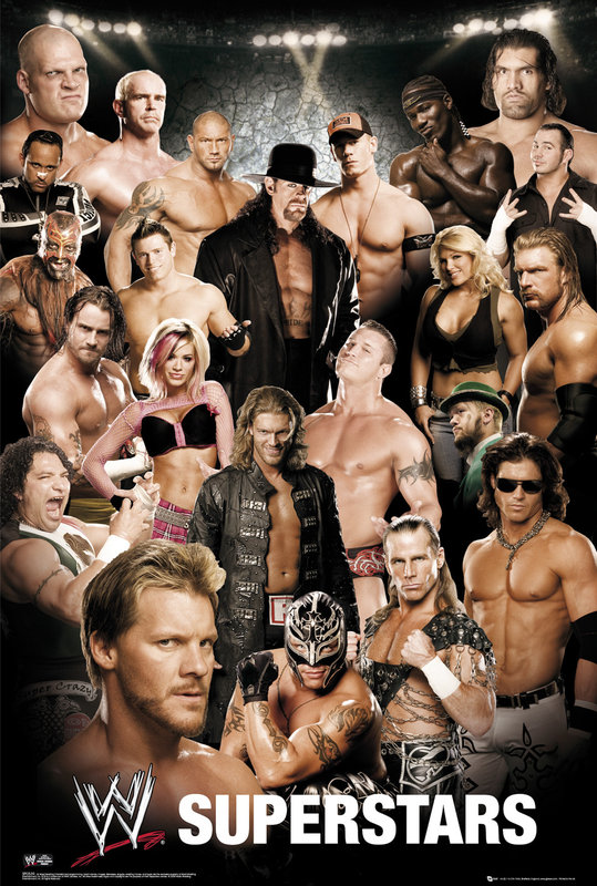 Plakat Obraz Wwe Collage Kup Na Posterspl 