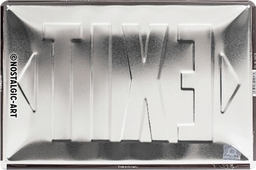 Plaque de métal de musique rock 20x30 cm Panneau en étain