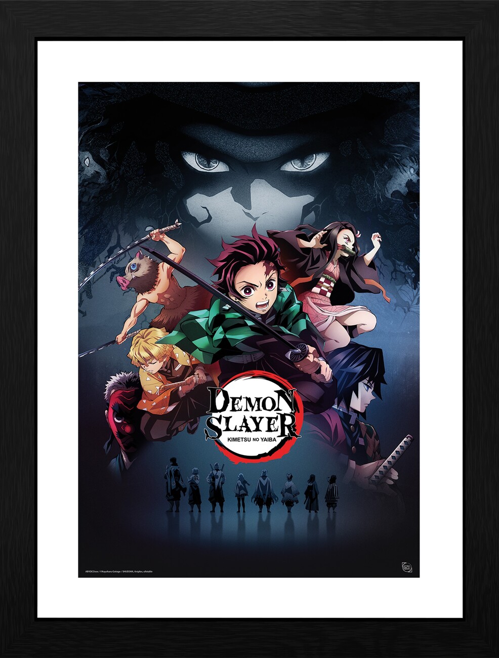 Demon Slayer Demon and Hashira Set of 6 Anime posters 12x18 inch SoulAbiti