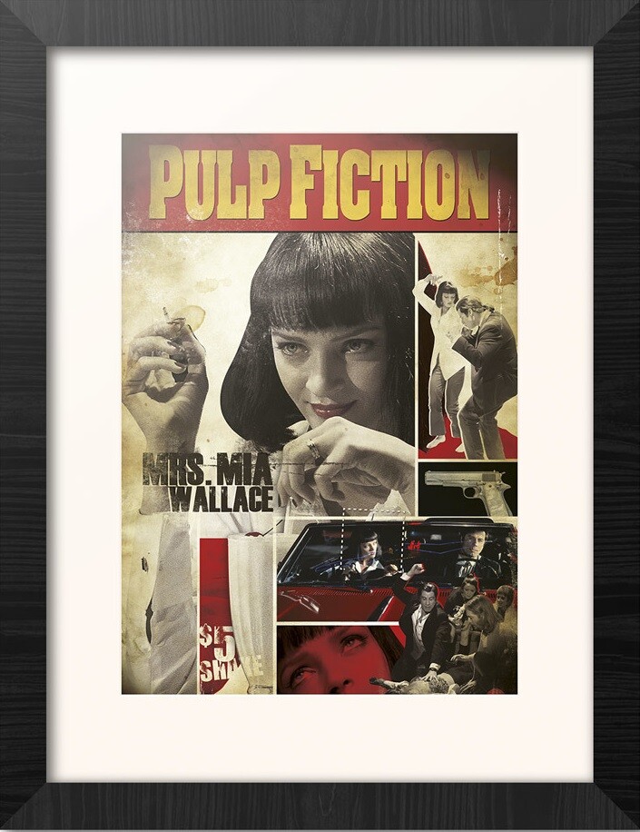 Poster print with frame Pulp fiction - guns