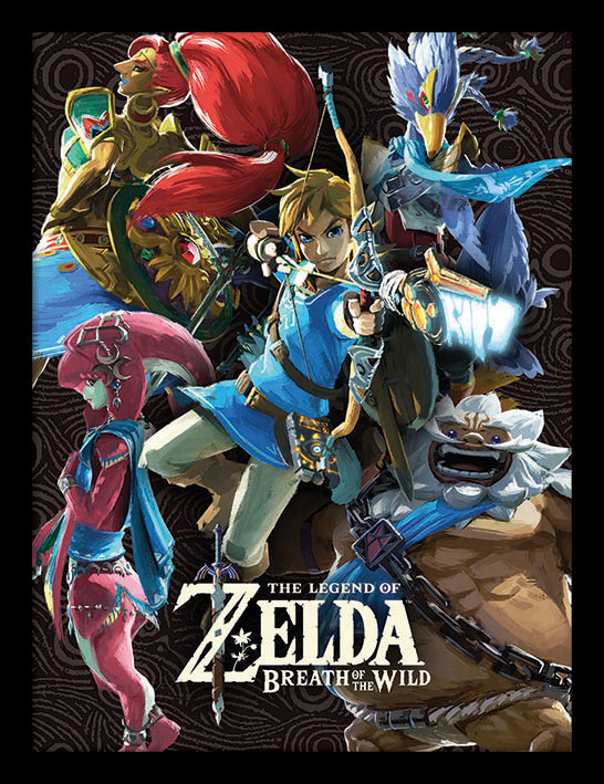 The Legend Of Zelda: Breath Of The Wild - Divine Beasts Collage Framed ...