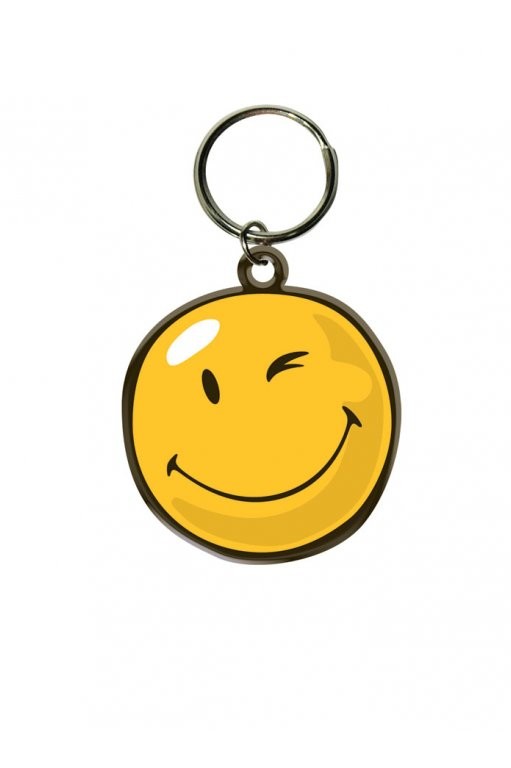 Porte-clé Smiley - clin d'oeil