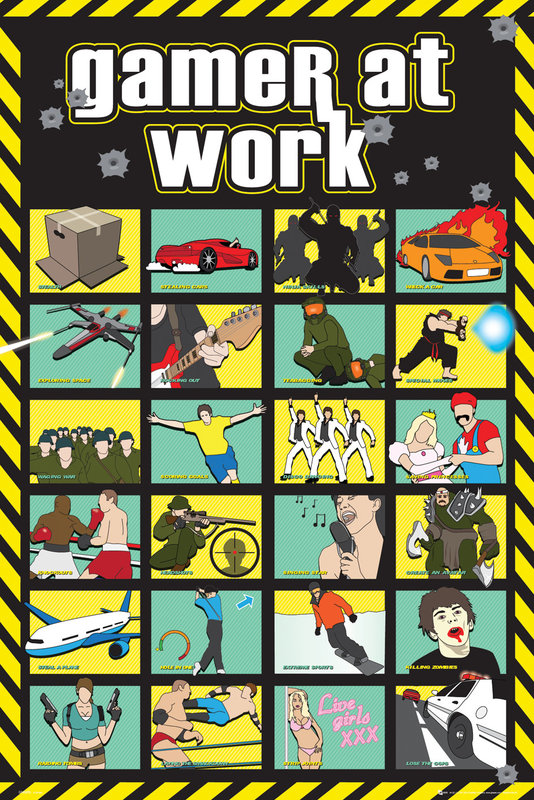 Game at work Poster, Plakat | Kaufen bei Europosters