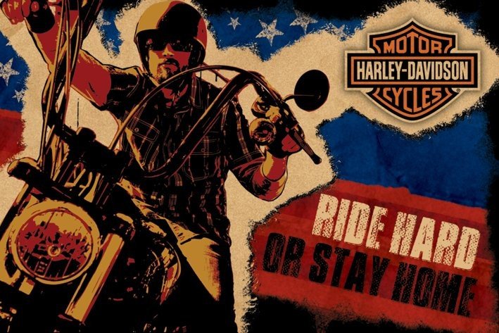 Harley Davidson - Ride Hard Poster, Plakat | Kaufen Bei Europosters