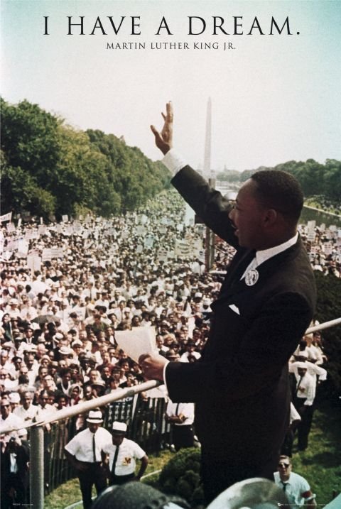 Frasi Natale Martin Luther King.Poster Quadro Martin Luther King Jr I Have A Dream Su Europosters It