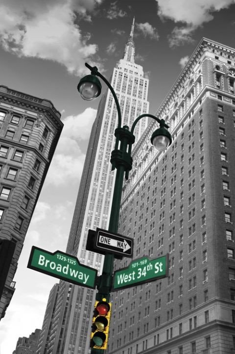 Poster, Quadro New York - street sign su Europosters