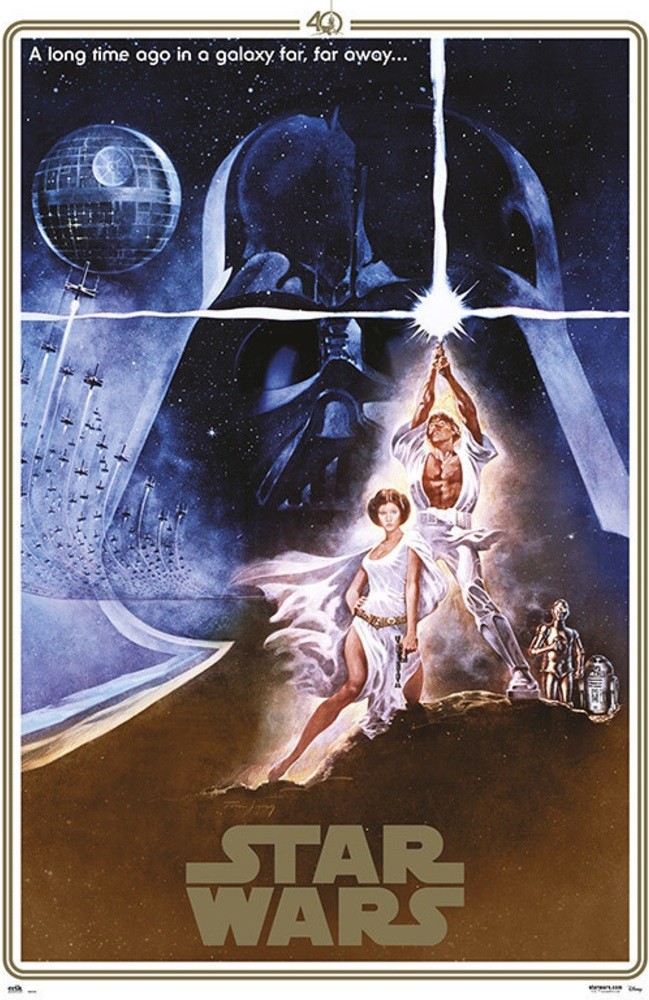 Poster Quadro Star Wars Th Anniversary One Sheet Su Europosters
