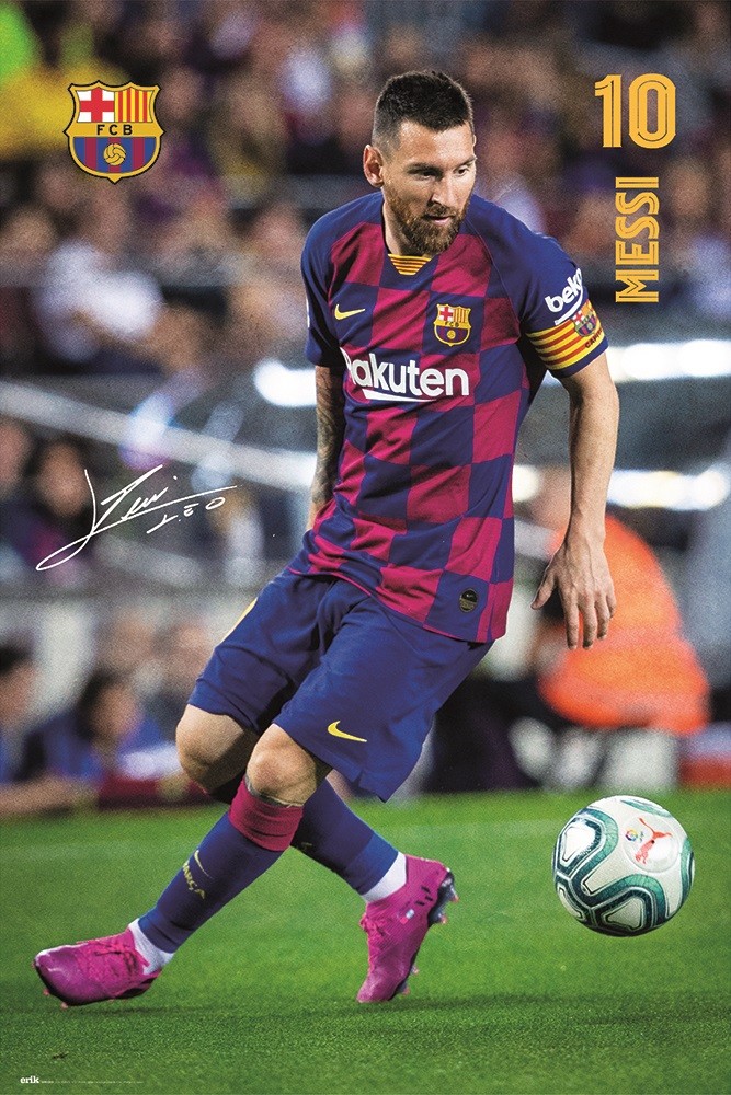 Fc Barcelona Messi 2019 2020 Plakat Poster Na Europosteri