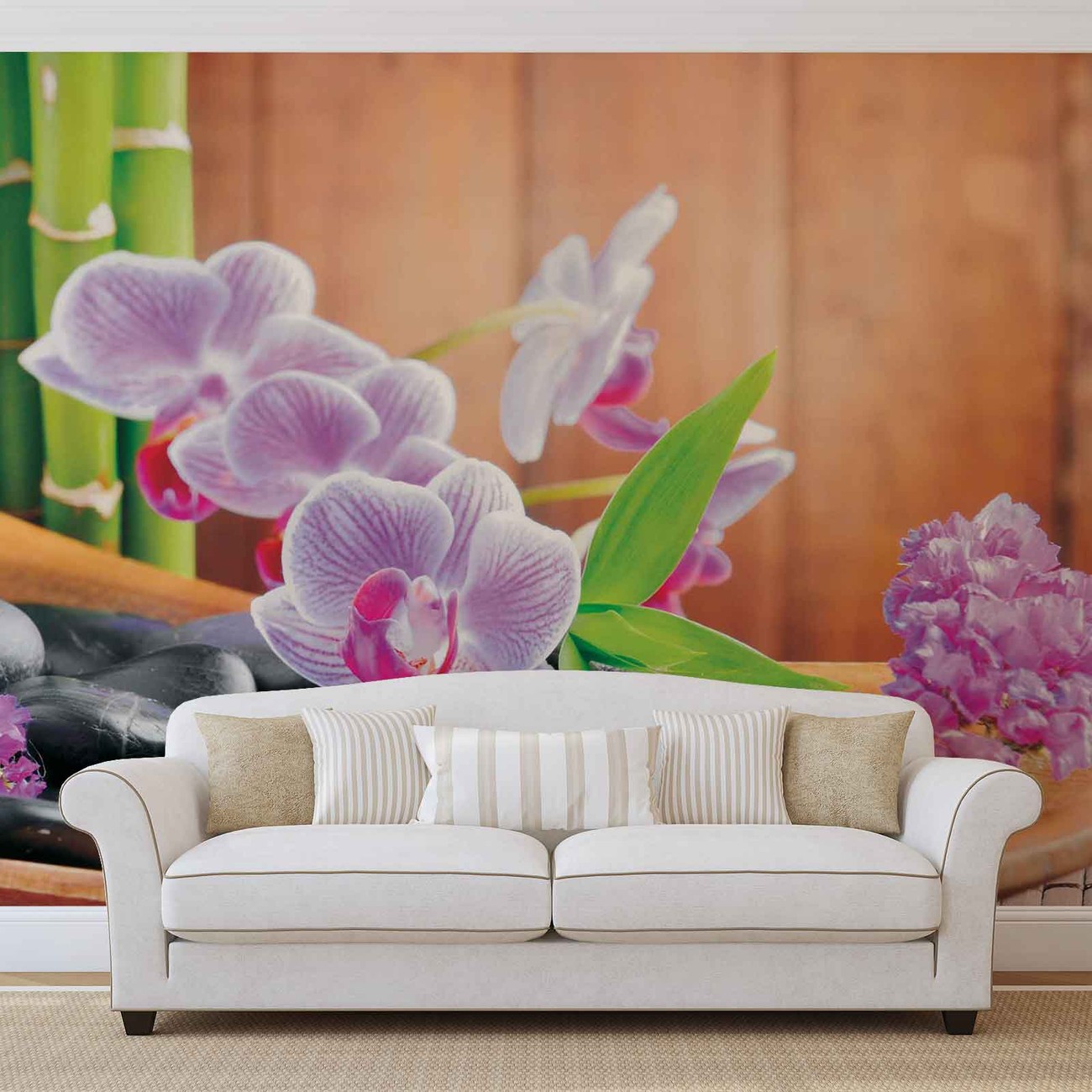 Fleurs Orchid es Zen  Poster  Mural  Papier peint Acheter 