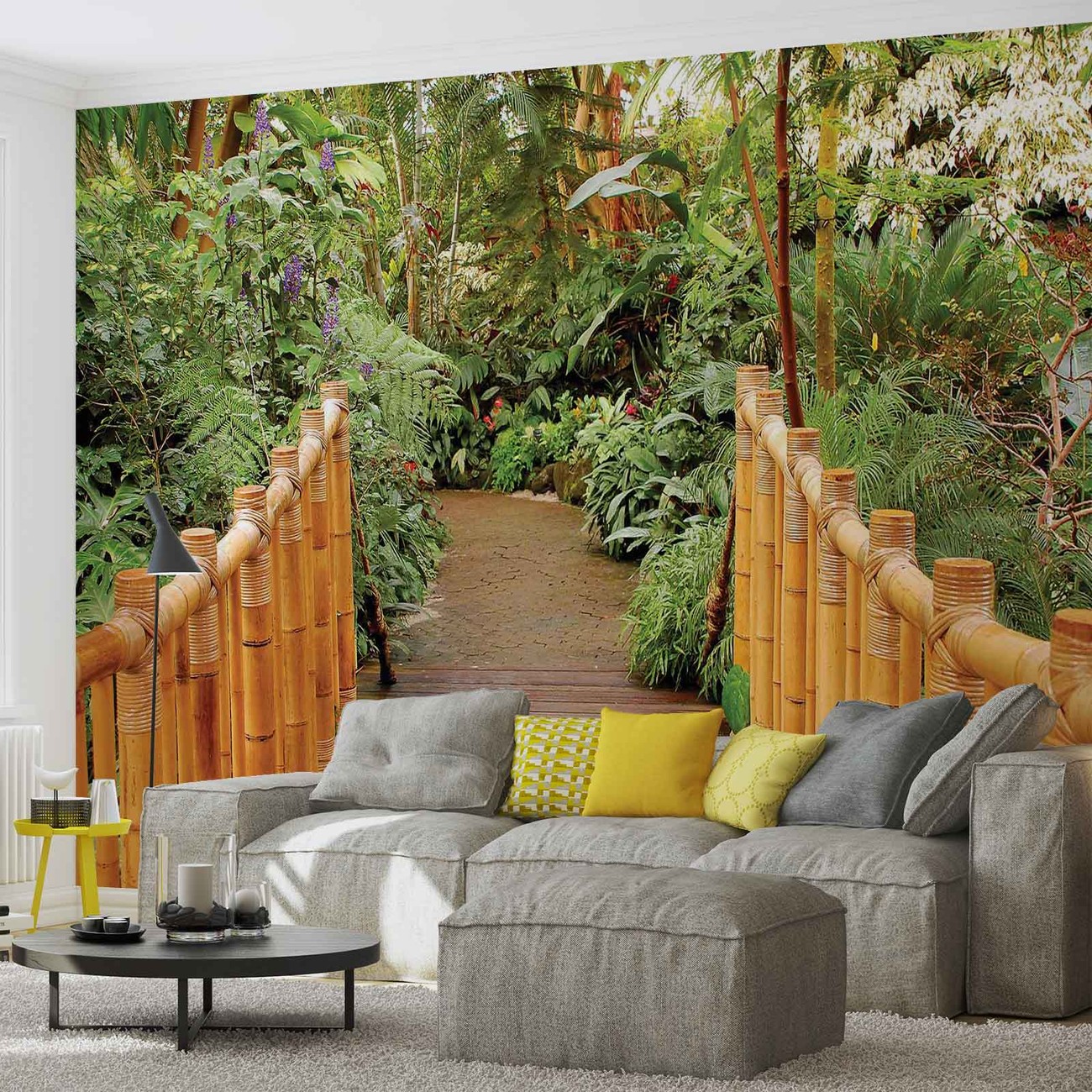  For t  Chemin de la nature Bambou Poster  Mural  Papier 