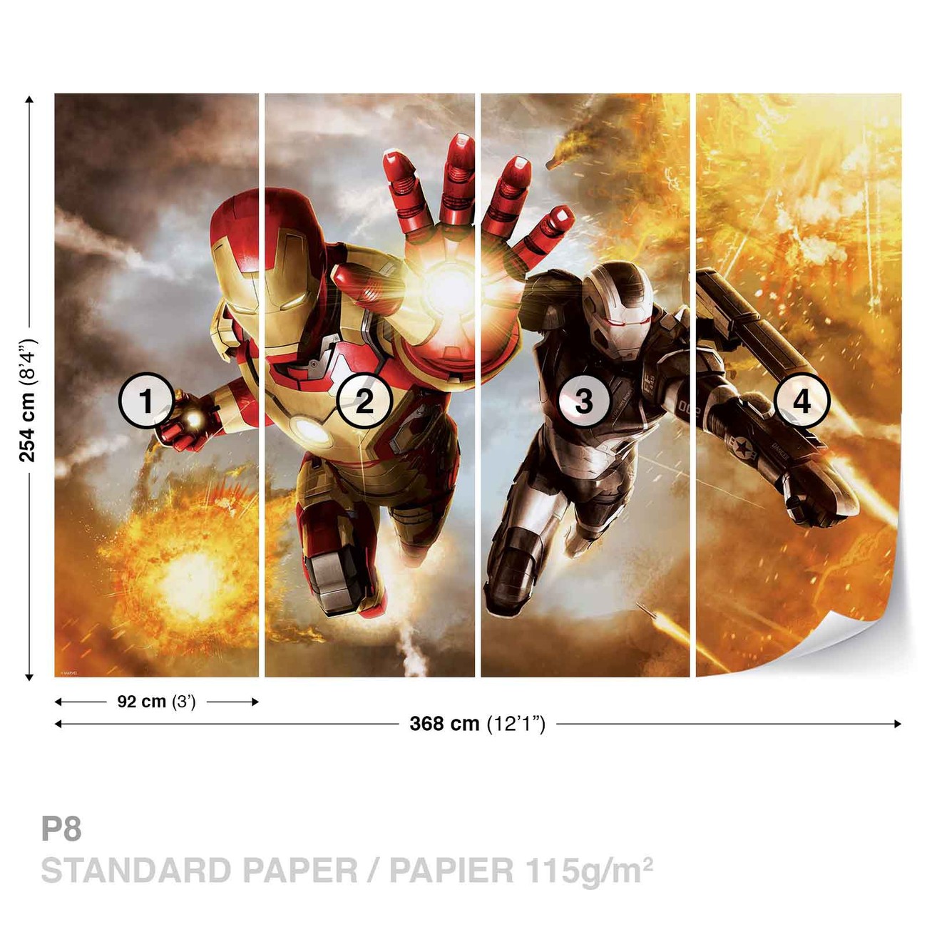 Iron Man Marvel Avengers Poster Mural Papier Peint Acheter Le Sur Europosters Fr