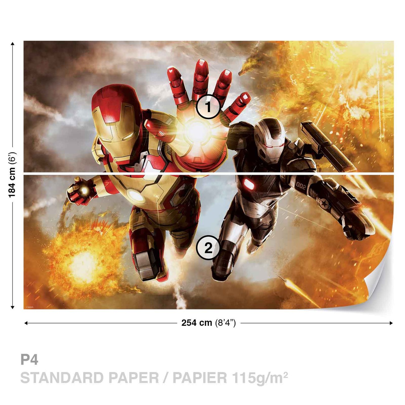 Iron Man Marvel Avengers Poster Mural Papier Peint Acheter Le Sur Europosters Fr