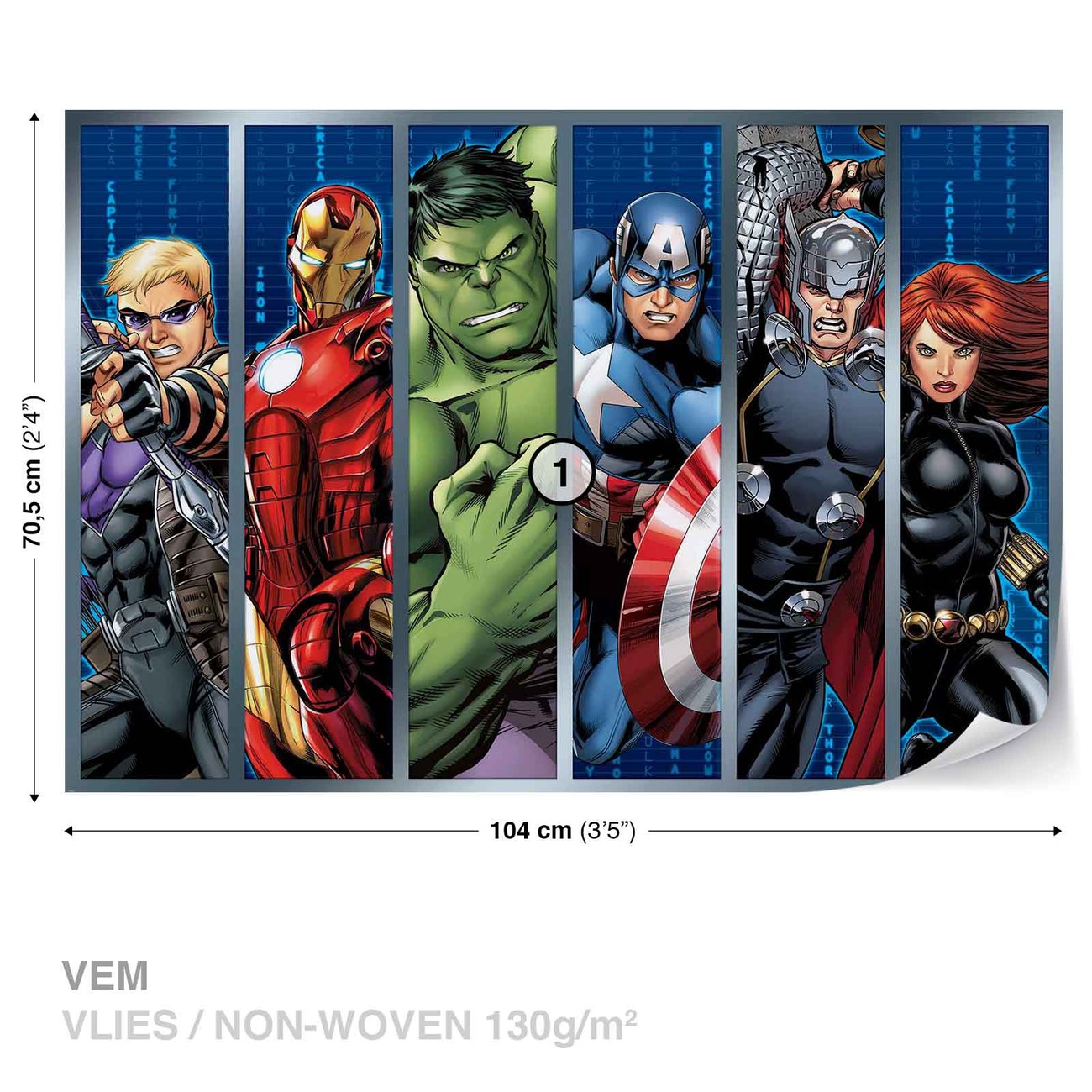 Marvel Avengers Poster Mural, Papier peint | Acheter-le sur Europosters.fr