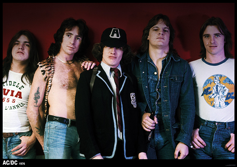 AC/DC - 70s Group Póster, Lámina | Compra en Posters.es