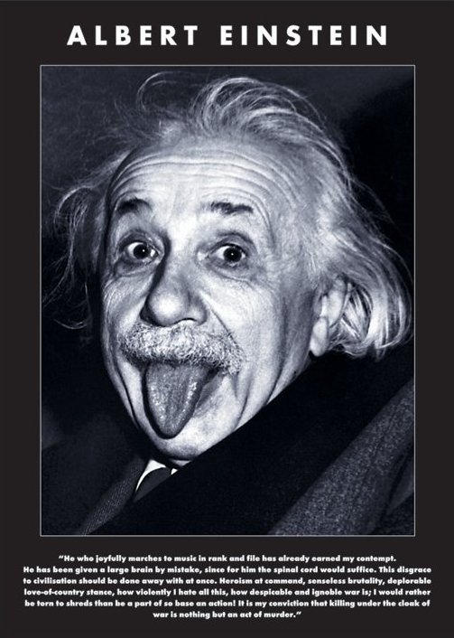 Albert Einstein - tongue Póster, Lámina | Compra en 