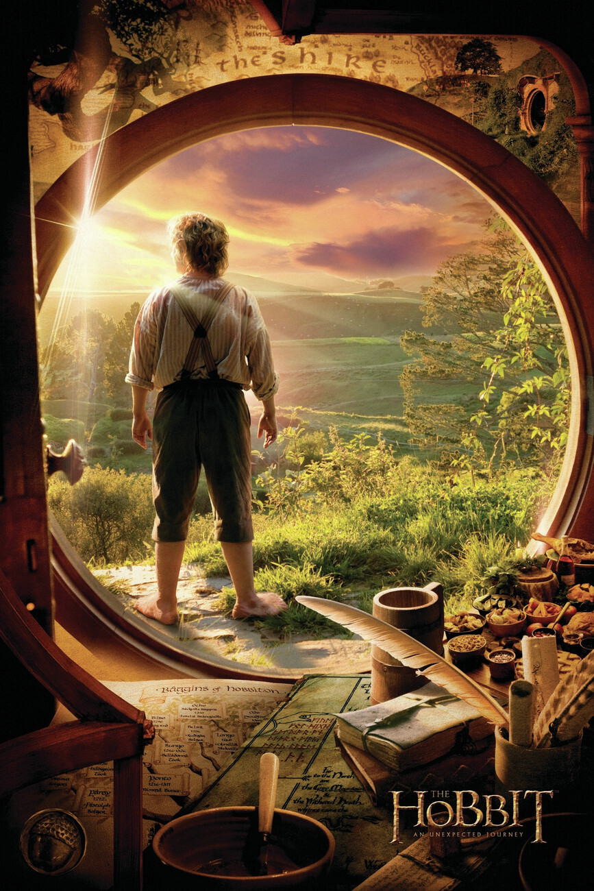 Póster El Hobbit, un viaje inesperado, 61x91 cms.