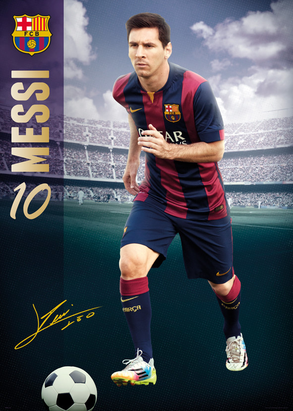 Fc Barcelona Messi 1415 Póster Lámina Compra En Europosters