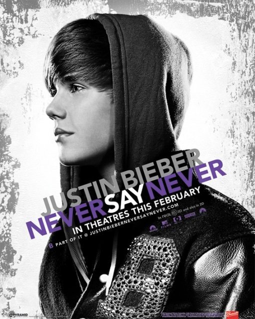 Justin Bieber never say never poster Grote posters Europosters