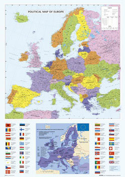 Poster Map of Europe | Wall Art, Gifts & Merchandise | UKposters