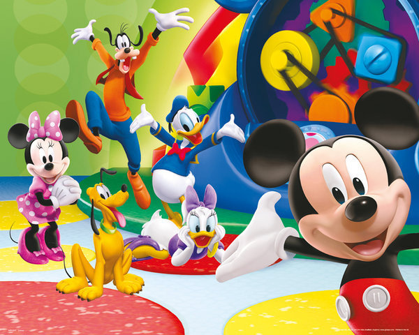schuintrekken uitstulping Grazen Mickey Mouse Clubhuis poster | Grote posters | Europosters