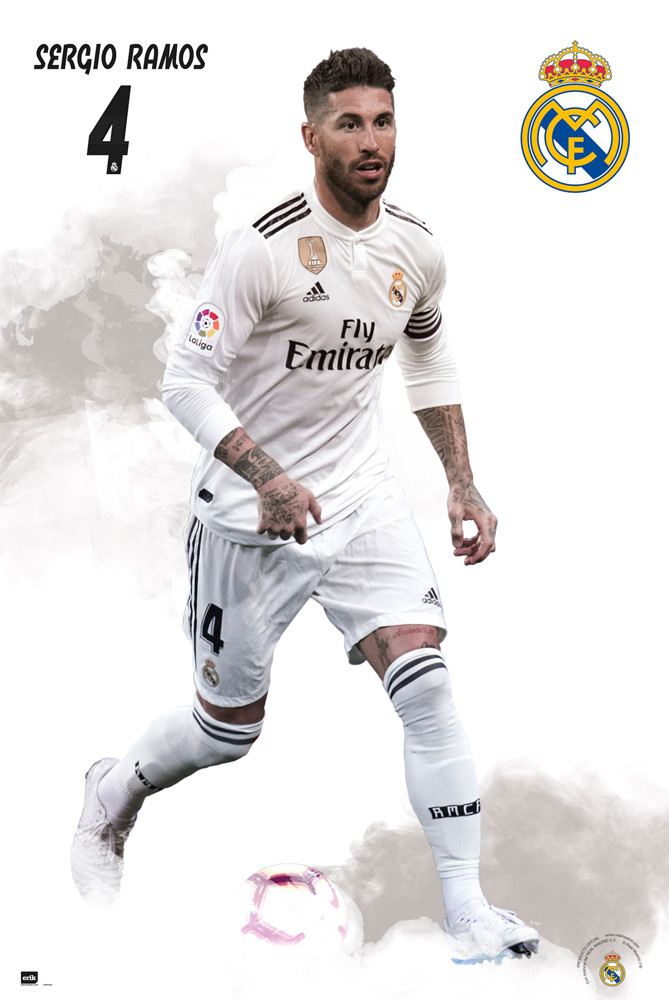 Coro comerciante Cincuenta Real Madrid 2018/2019 - Sergio Ramos Póster, Lámina | Compra en Posters.es