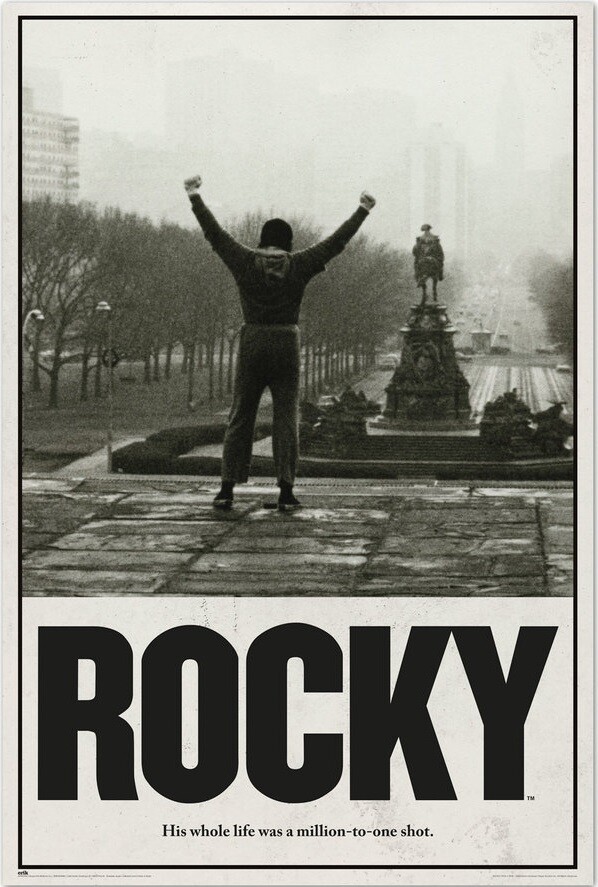 Póster adhesivo de vinilo Rocky Balboa