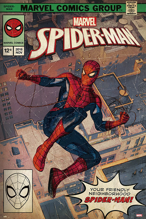 Resonar Mujer semáforo Spider-Man - Comic Front Póster, Lámina | Compra en Posters.es