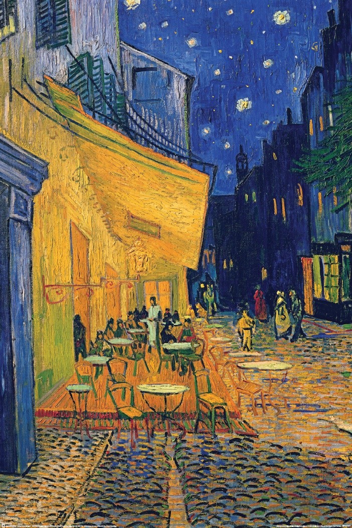 Poster Vincent van Gogh - Café Terrace, Wall Art, Gifts & Merchandise