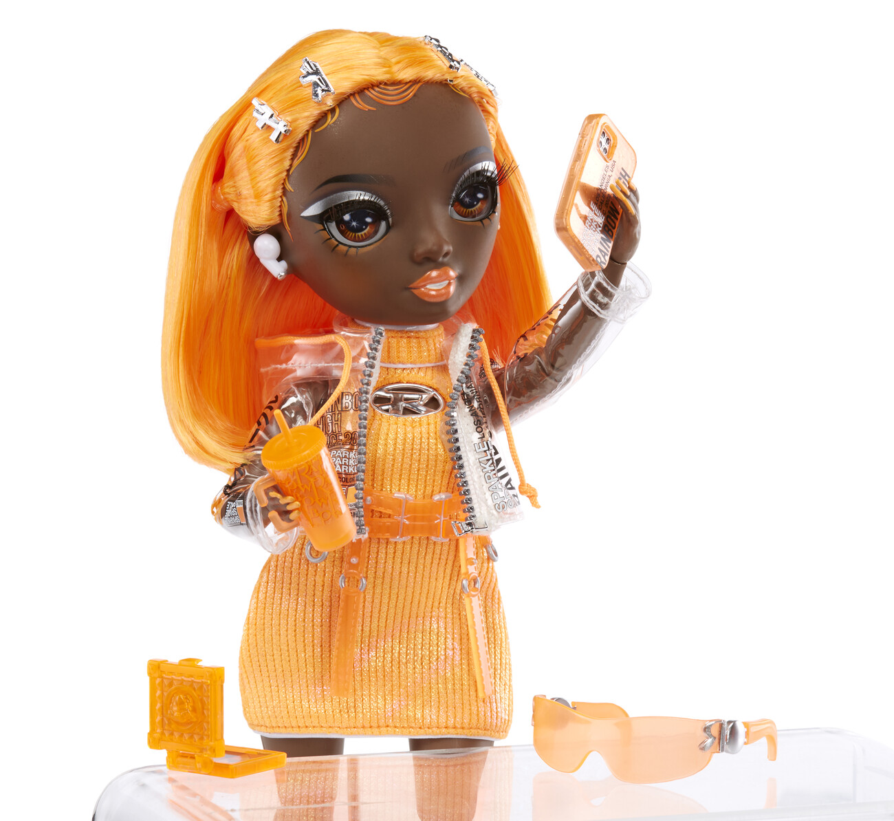 Jouet Rainbow High S23 Fashion Doll -Michelle St. Charles (Orange