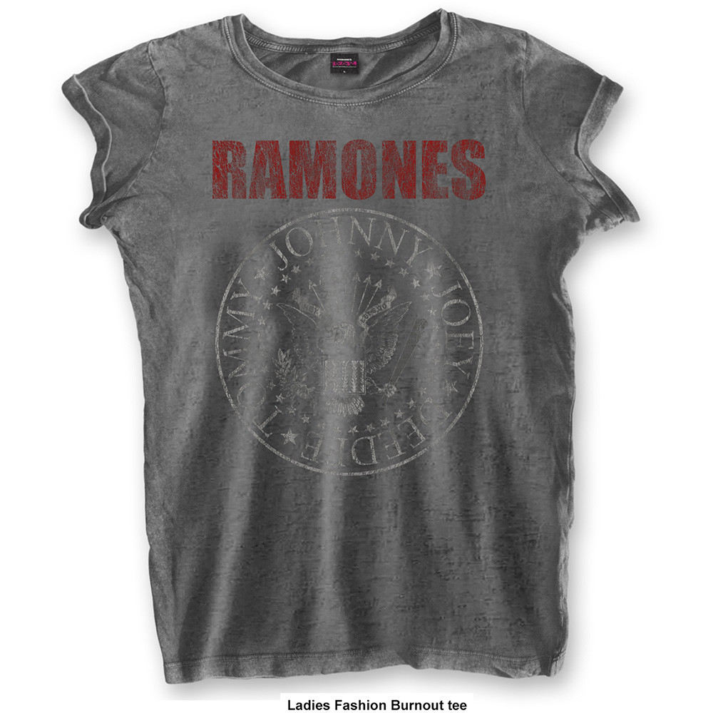 Ramones niñas Distressed Seal Camiseta 