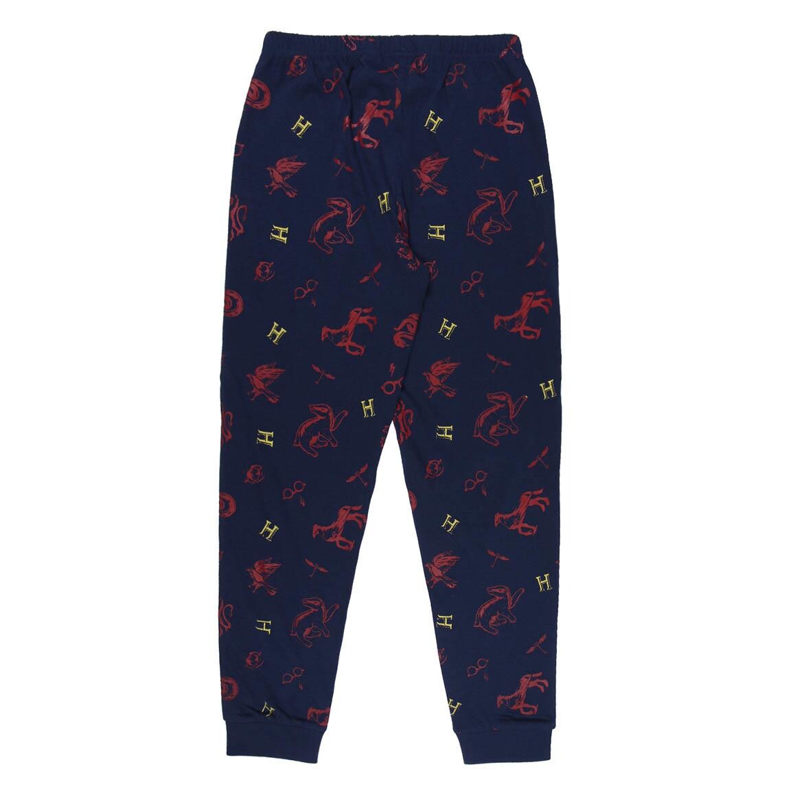 Harry Potter Damen Schlafanzug – Hogwarts Gryffindor Design, Offiziell Lizenziert, Mit Hose, Gemütlich