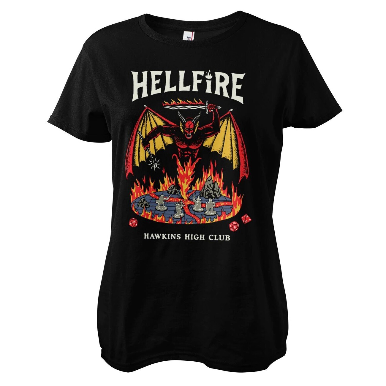 Maglietta Stranger Things - Hellfire Hawkins High Club | Idee per regali originali