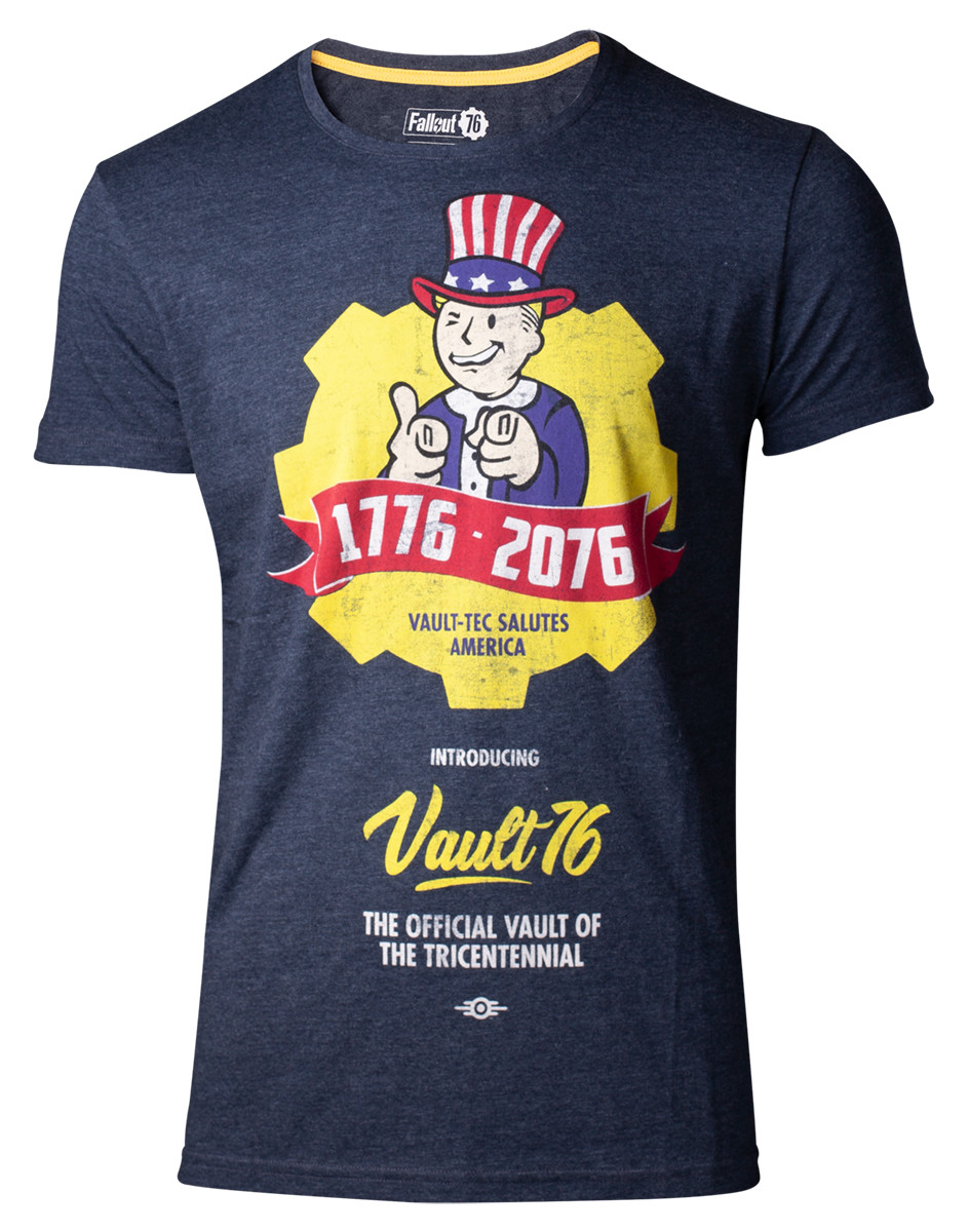 Bestel een Fallout 76 Vault 76 T shirt op EuroPosters.nl Bestel een Fallout 76 Vault 76 trui op EuroPosters.nl