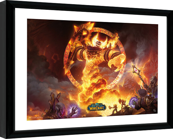 World of Warcraft Ragnaros Poster encadré Tableau mural Acheter le sur Europosters fr