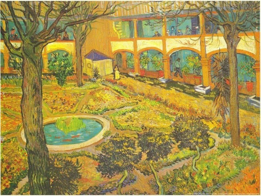 Garden Of The Hospital In Arles Reproduction D Art De Tableau Acheter Le Sur Europosters Fr