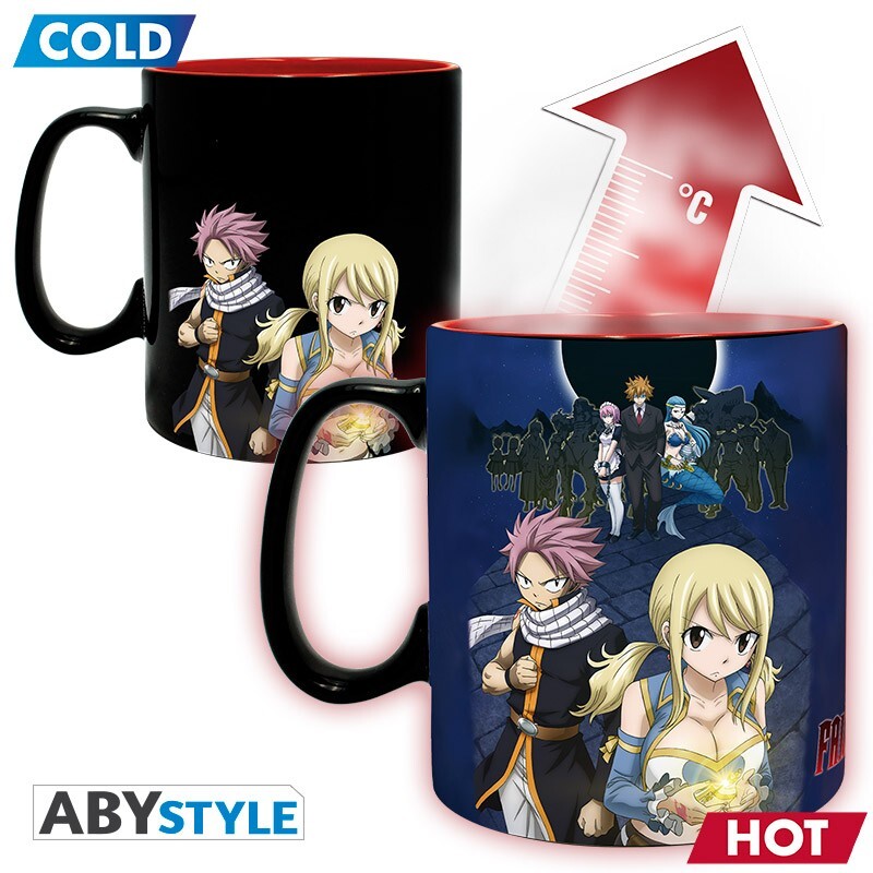 Gadget - Abystyle - Fairy Tail - Natsu & Lucy - Tazza Termosensibile -  Fumetteria Carta Viva