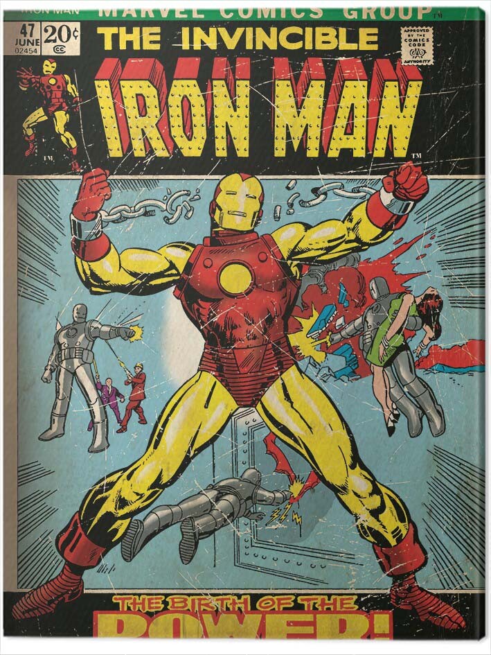 Tableau déco Iron Man Marvel Particules