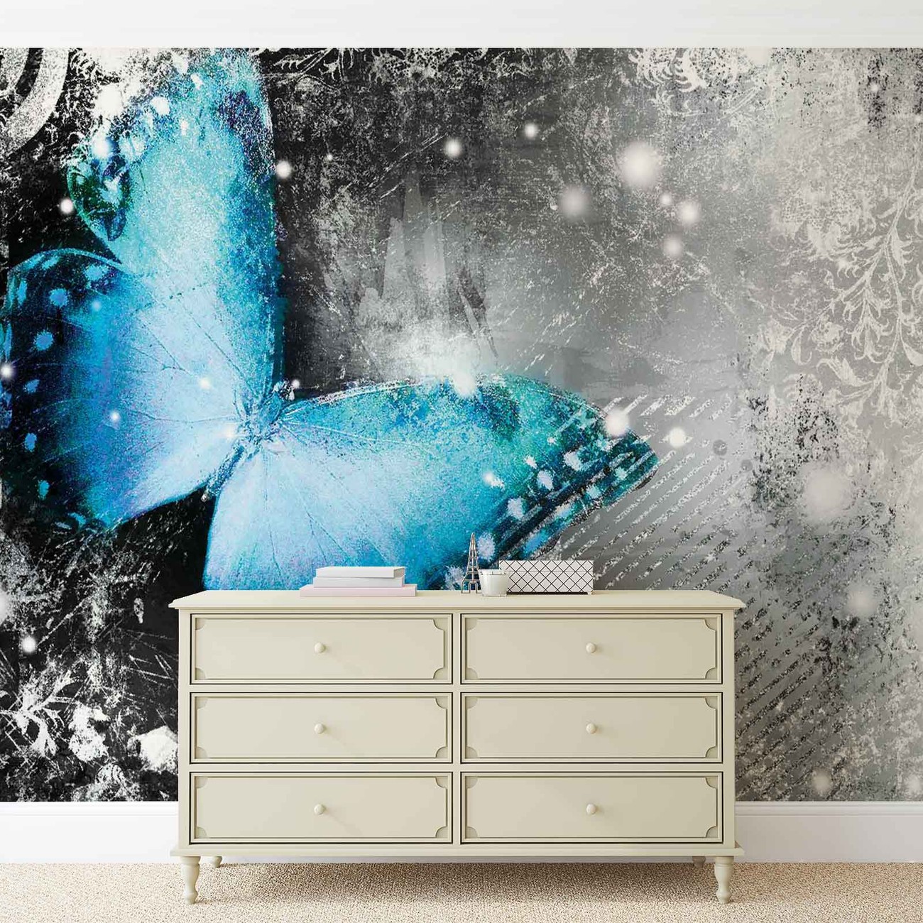 Butterflies Wall Paper Mural Buy at UKposters