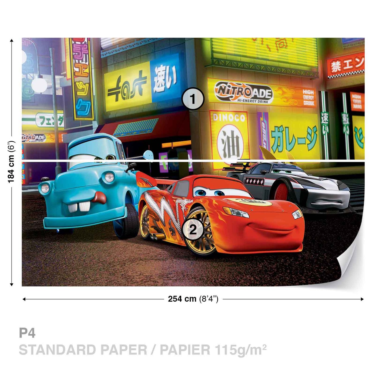 Disney Cars Lightning McQueen Wall Paper Mural | Buy at UKposters