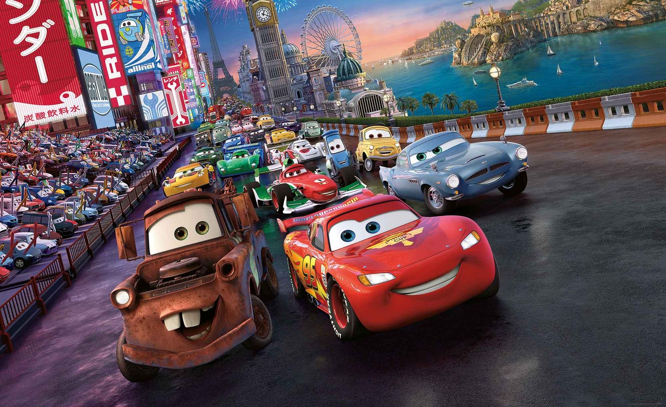 Disney Cars Lightning McQueen Mater Wall Paper Mural | Buy at UKposters