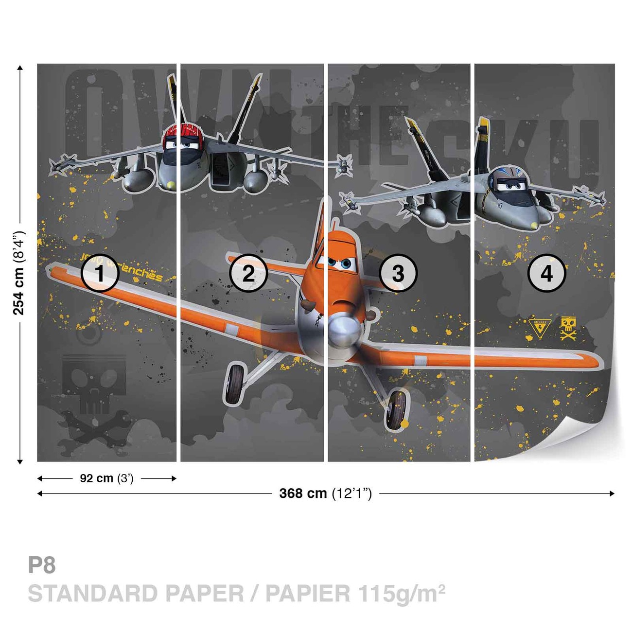 Disney Planes Wall Paper Mural Buy at EuroPosters