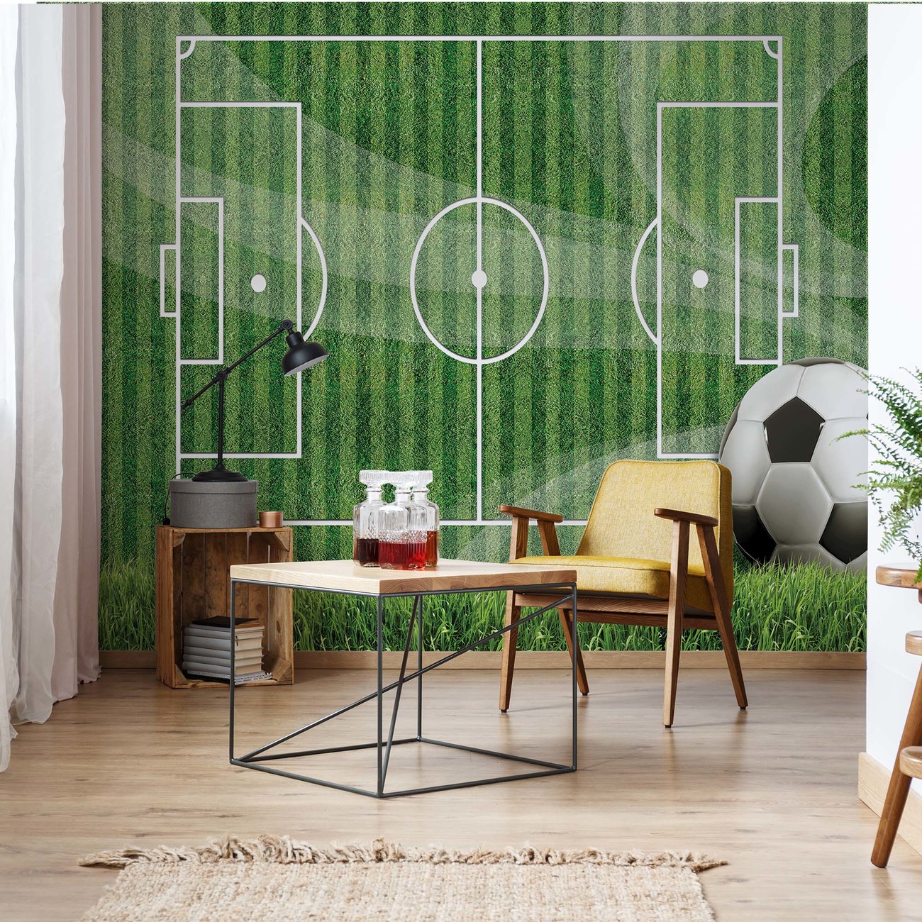 Football Pitch Wall Paper Mural Buy at EuroPosters