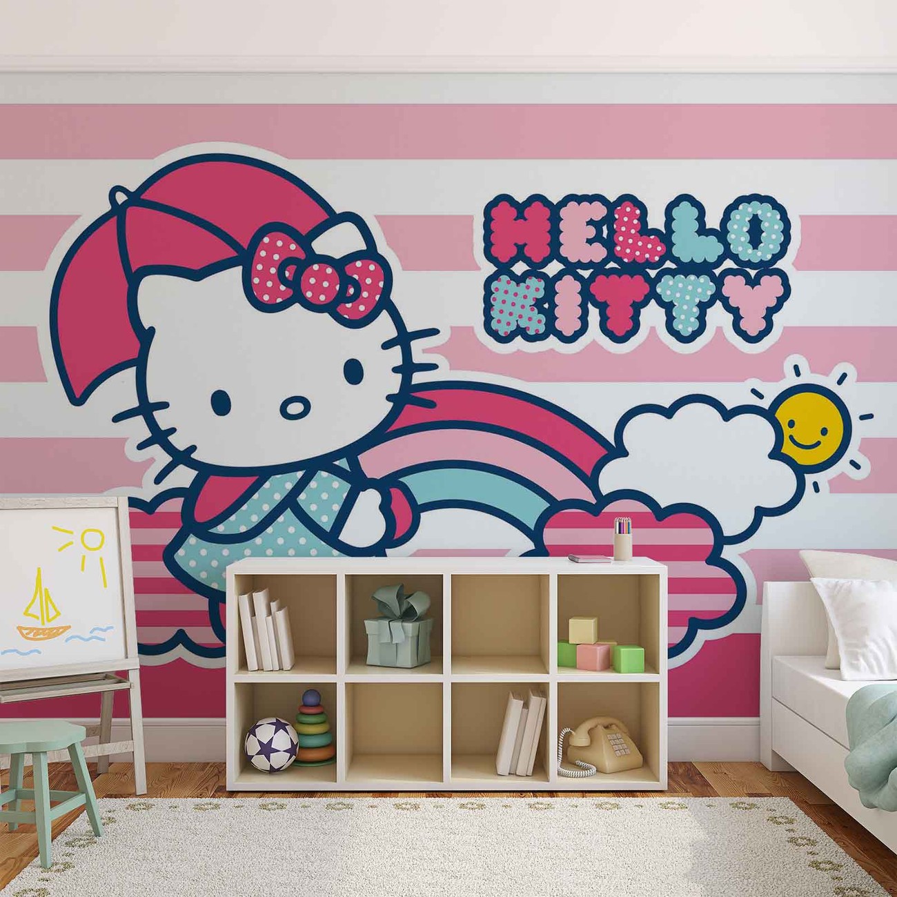 Hello Kitty Wall Paper Mural Buy at EuroPosters