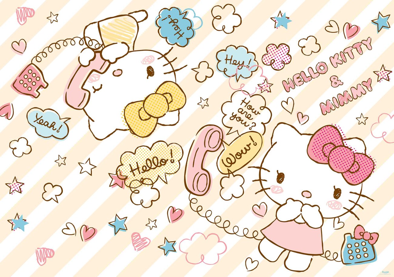 Hello Kitty Wall Paper Mural Buy at UKposters