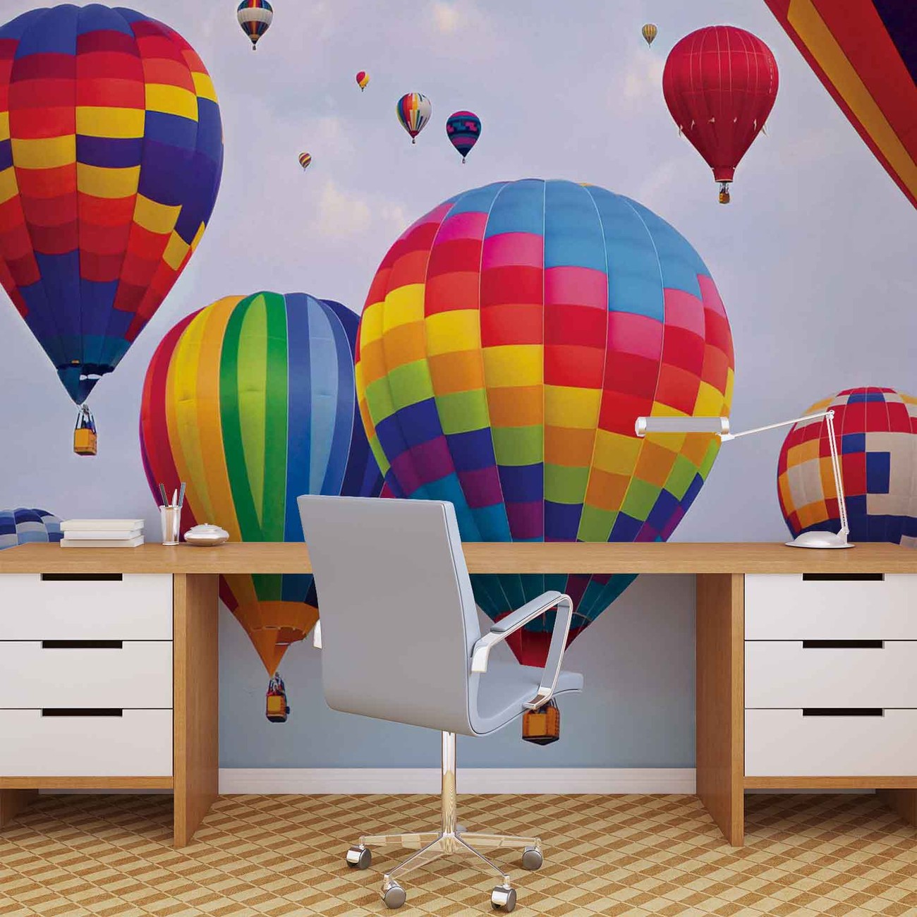 Hot Air Baloons Colours Wall Paper Mural | Buy at UKposters Hot Air Baloons Colours Wall Paper Mural | Buy at UKposters