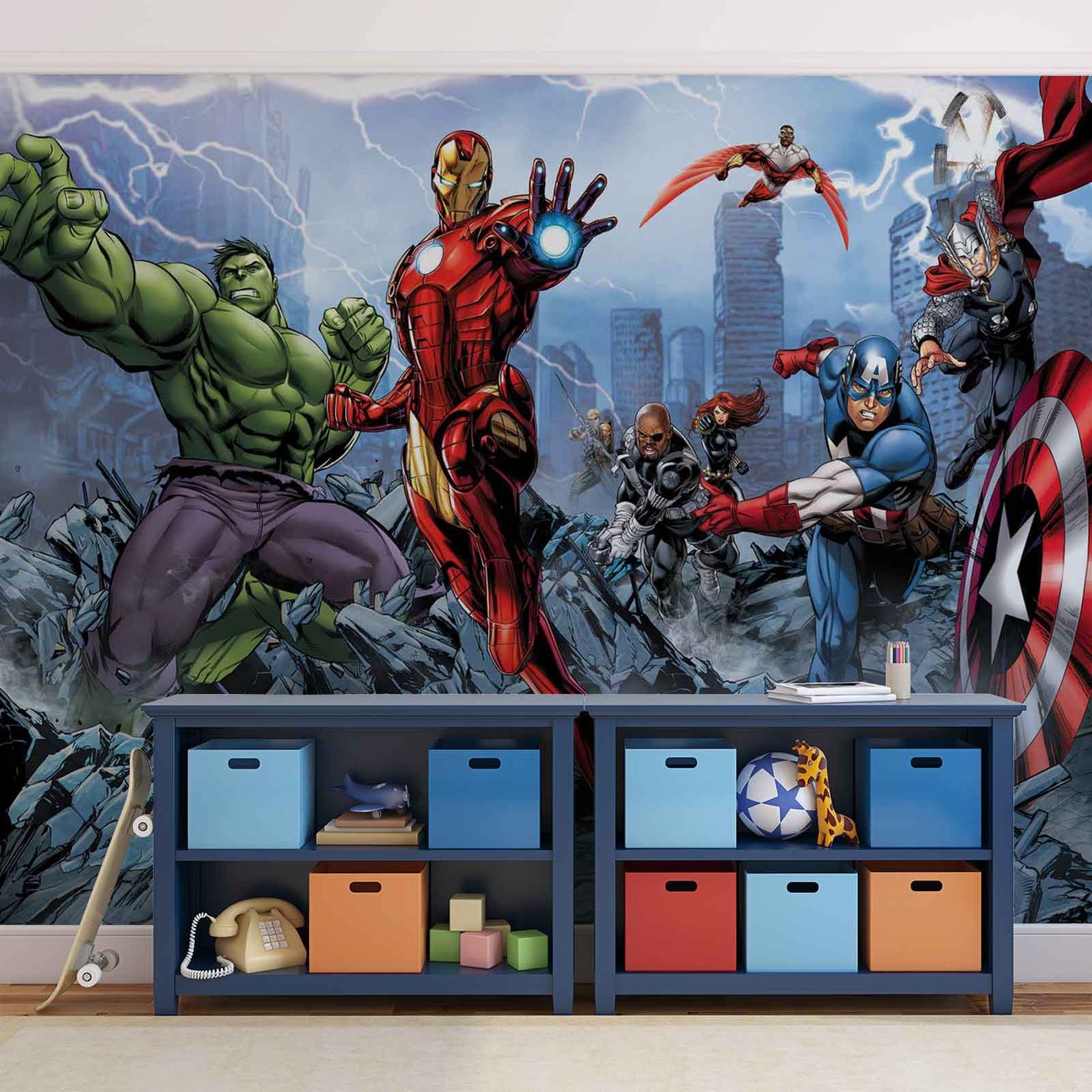 Marvel Avengers Wall Paper Mural | Buy at UKposters