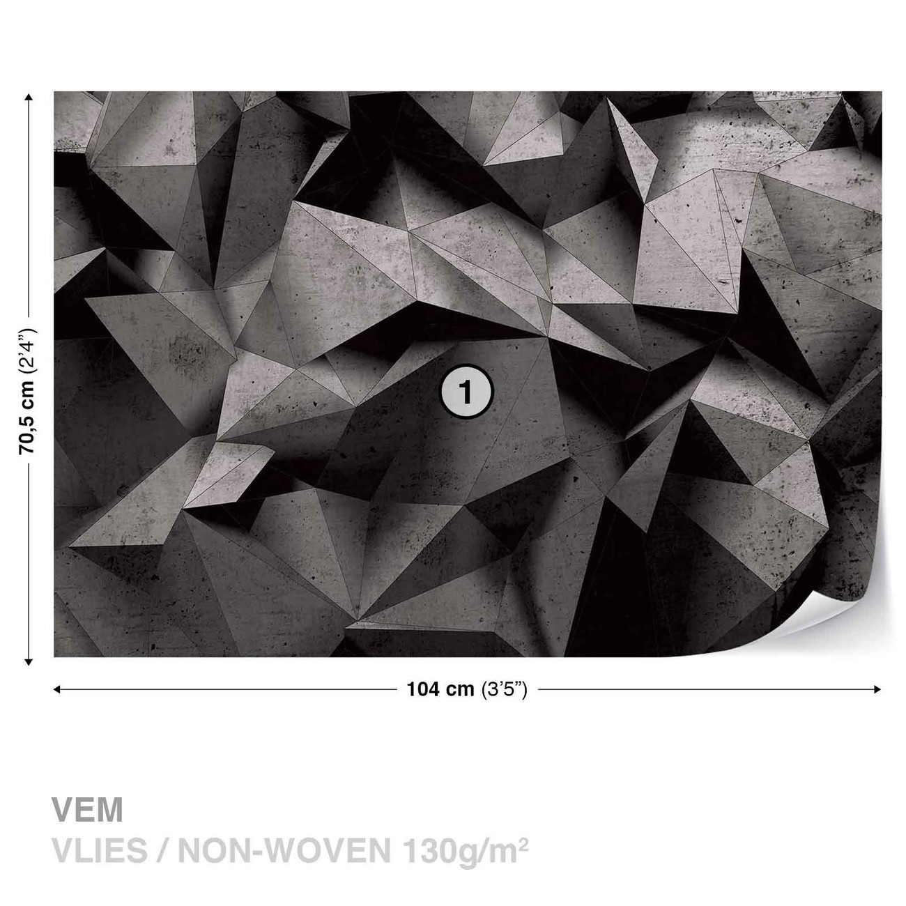 Modern Abstract Geometric Art Wall Paper Mural Buy at EuroPosters