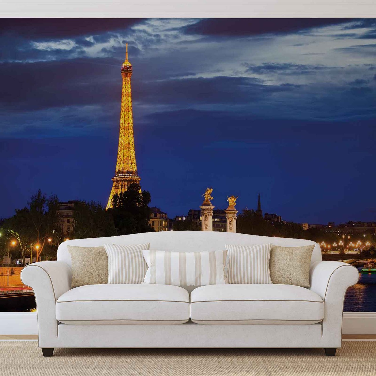 The Eiffel Tower Wall Paper Mural Buy at UKposters