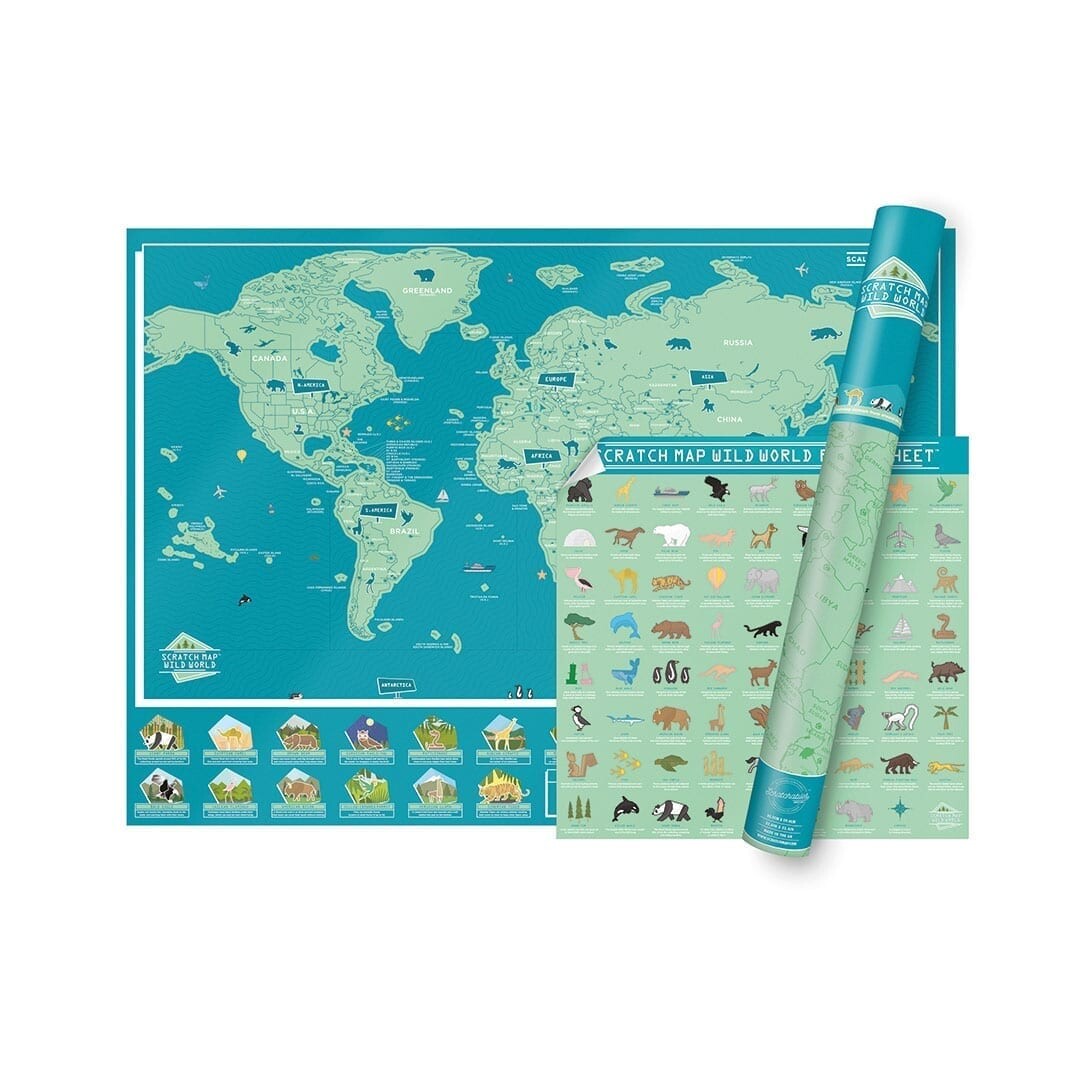 carta murale scratch map deluxe, mappa del mondo da grattare